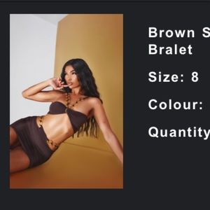 BROWN PRETTY LITTLE THING SET